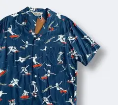 SD SKATERS HAWAIIAN SHIRT M ネイビーのサムネイル