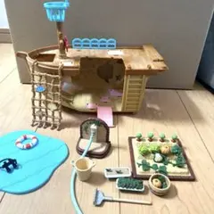 3/27日まで　シルバニアファミリー　海辺のお船であそぼ　廃盤　野菜畑セット