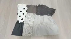 @*@様 トップス　半袖　フリル　可愛い　ドット柄　Tシャツ 120　セット