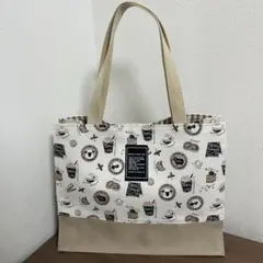 ハンドメイド A4 紙袋風 トートバッグ エコバッグ サブバッグ No.131