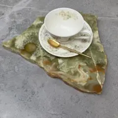 大理石プレート　アクセサリープレート　飾り台　小物置き　ディスプレイ　トレイ