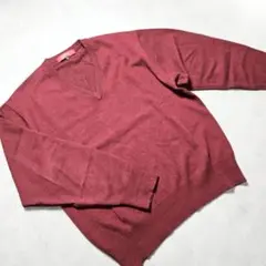 h923H レセント Vネックニット カシミヤ100% 上質 定番 ボルドー