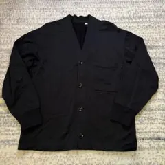 【美品】UNIQLOＵユニクロ 黒 Mサイズ スウェットカーディガン　メンズ