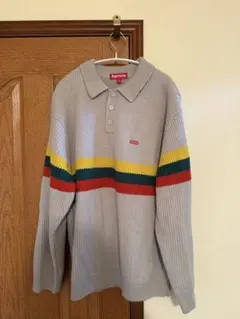 Supreme 22ss Stripe Button Up Polo XL - メルカリ