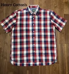 Henry Cotton'sチェック半袖シャツのサムネイル