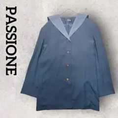 PASSIONE パシオーネ 薄手 ジャケット（F）ネイビー系 レトロ アウターのサムネイル