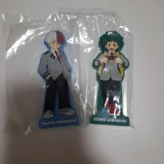 一番くじ 僕のヒーローアカデミア ラバースタンド　緑谷出久　轟焦凍 セット