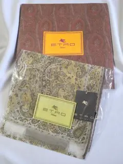 ETRO ペイズリー シルク ストール シフォン スカーフ《未使用》イタリア製