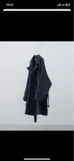 LIDNM FINE WOOL MINIMAL HALF COATIm21awのサムネイル