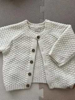 オフホワイト ニット カーディガン