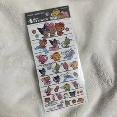 日焼けサンリオ　4サイズステッカー