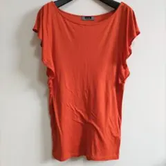 ルスーク LE SOUK オレンジ 半袖 カットソー Мのサムネイル