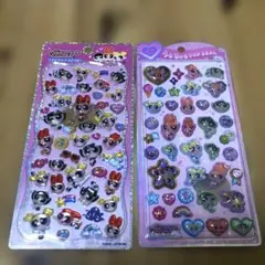 パワーパフガールズ　プチドロップステッカー　うるちゅるポップシール　2点セット