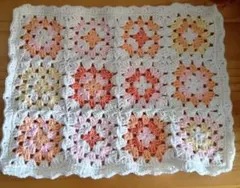 ハンドメイド グラニースクエア　マルチカバー