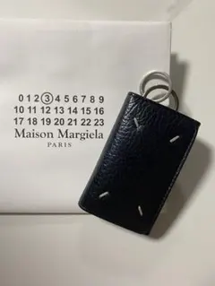 Maison Margiela ネイビー レザー キーケース