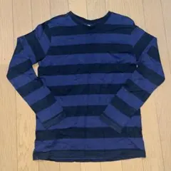 UNIQLO 長袖カットソー 150 ネイビー/ブラック