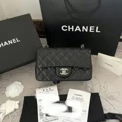 CHANEL ブラック ショルダーバッグ