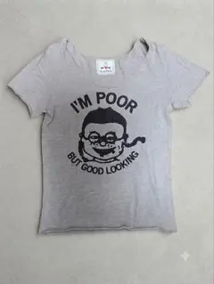 【レア】WC ダブルシー 若槻千夏 初期デザイン POOR Tシャツ グレーのサムネイル