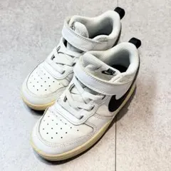 【15cm】NIKE キッズ スニーカー ホワイト ブラック ハイカット 訳あり