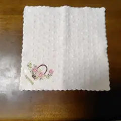 renoma 花かご刺繍 タオルハンカチ