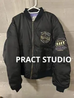 90s PRACT STUDIO MA-1 刺繍 短丈 ヴィンテージ