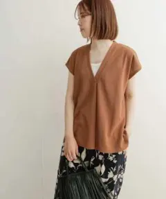 試着のみ未使用アーバンリサーチドアーズ新品ひやサラクールVスキッパープルオーバー