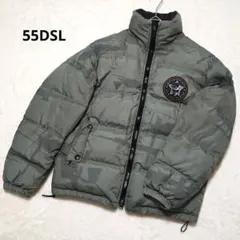 美品✨ フィフティファイブDSL ダウンジャケット カーキ ナイロン