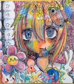 オリジナル手書きイラスト　水彩画