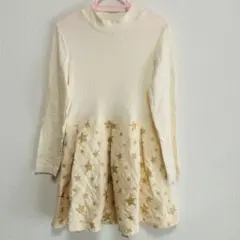 プチバトー　PETIT BATEAU 星柄ワンピース6ans/116cm