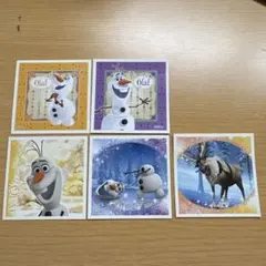アナと雪の女王 オラフ スヴェン シール 5枚セット