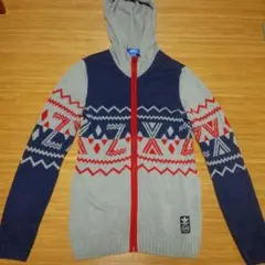 アディダス オリジナルス ニット ジップアップパーカー