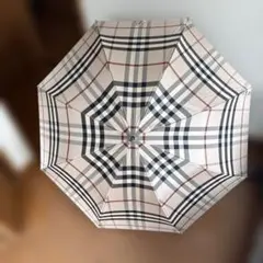 バーバリー　ノバチェック　長傘　ジャンプ傘