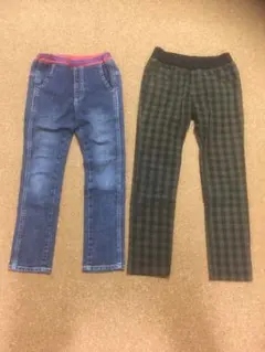 130 細身パンツ　2本