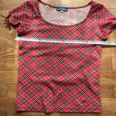 BURBERRY エリートラベル Tシャツ M ピンク系チェックのサムネイル