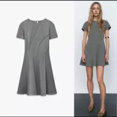 ZARA 半袖ミニワンピース M