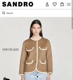 SANDRO ジャケット　DOUBLE-FACED JACKETのサムネイル