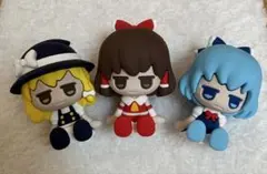 東方Project じとっと 3体セット 霊夢 魔理沙 チルノ