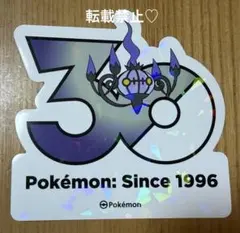 韓国限定　ポケモンストア30周年　ロゴステッカー　シール　バラ売り可 韓国限定 ポケモン 30周年記念 ステッカー 公式品 シール シャンデラ