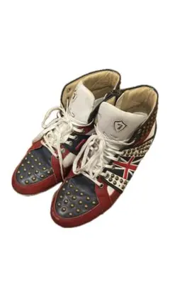Y2k 00s Union Jack Studded Zip Sneakersのサムネイル