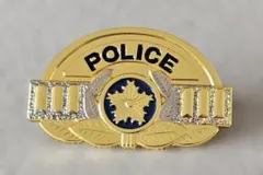 警察グッズ ミニチュアピンバッジ 警視 階級章5cm×3cmのサムネイル