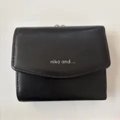 niko and ... ブラック三つ折り財布