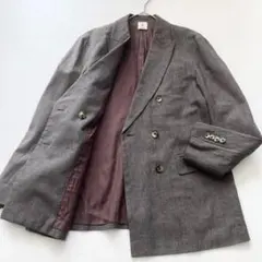 【美品】BEAUTY&YOUTH ダブル テーラードジャケット グレンチェック