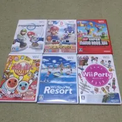 Wiiソフト6本セット　マリオカートWii 太鼓の達人他