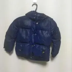 120cm H&M ダウンコート フード付き ネイビー キッズ あったか