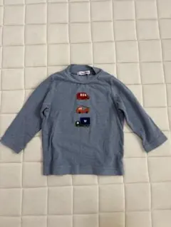 familiar 車刺繍 長袖Tシャツ 80