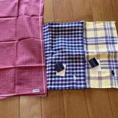 Chaps & Ralph Lauren タオルハンカチ3枚セット