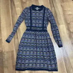 Valentino ストライプ柄ワンピース Mサイズ