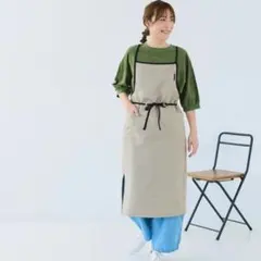 新品 cloudnine ロング丈 ギャルソンエプロン 撥水加工 ベージュ