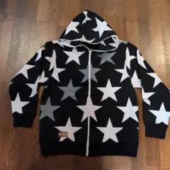 SEVEN2 スター柄 ジップアップパーカー Lサイズ