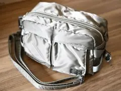 PORTER タンカー ウエストバッグ シルバーグレー 美品